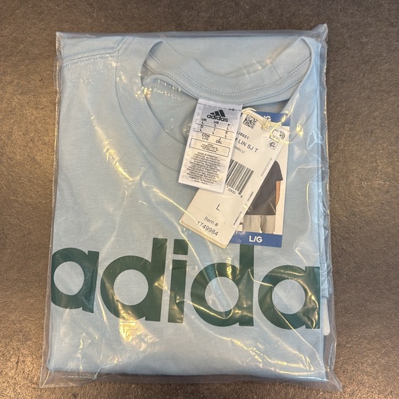 adidas Men's Essentials Single Jersey Linear Embroidered Logo T - Picture 6 of 6